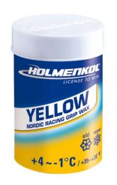 Holmenkol Grip wax Yellow +4...-1°C, 45g