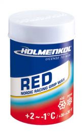 Holmenkol Grip wax Red +2...-1°C, 45g