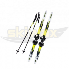 STC Combi Ski Set PANDA with poles, universal binding
